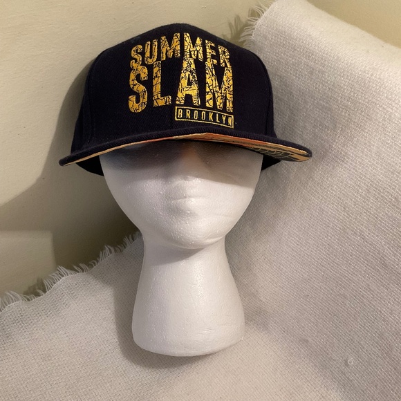 WWE Summer Slam Brooklyn Baseball Cap Black Hat - READ - Picture 1 of 11